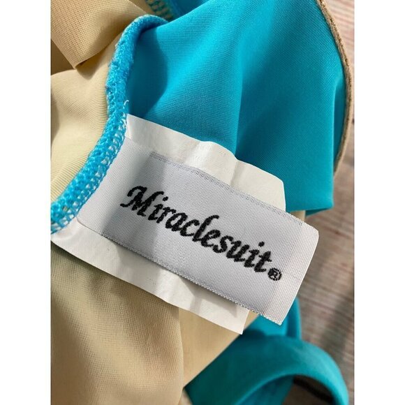 Miraclesuit Women's Blue Ruched Bodice Tankini Top - 10 - Picture 10 of 11